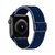 Pulseira Nylon Solo Chevron Azul Meia Noite Compatível com Apple Watch