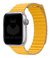 Pulseira Couro Loop Magnética Amarelo Compatível com Apple Watch