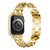 Pulseira Aço Dupla Corrente Dourado Amarelo Compatível com Apple Watch na internet