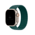 Pulseira Loop Solo Trançada Verde Floresta Compatível Com Apple Watch - loja online