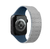 Pulseira Link Macia Silicone Magnética Cinza-Azul Compatível Com Apple Watch na internet