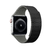 Pulseira Link Macia Silicone Magnética Preto-Cinza Compatível Com Apple Watch - Baú do Viking