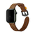 Pulseira Couro Line Rústica Marrom Amarelo Compatível com Apple Watch - comprar online