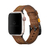 Pulseira Couro Line Rústica Marrom Amarelo Compatível com Apple Watch - loja online