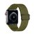 Pulseira Nylon Solo Verde Militar Compatível com Apple Watch