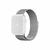 Pulseira Aço Milanes Prata Compatível com Apple Watch