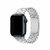 Pulseira Elos Ajustável por Botão Prata Compatível com Apple Watch - Baú do Viking