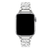 Pulseira Aço Elos Quadrada Prateada Compatível com Apple Watch
