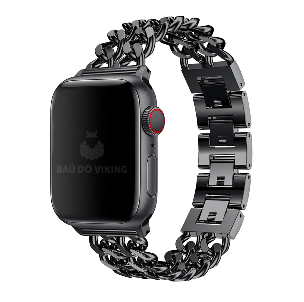 Pulseira Dupla Corrente Compatível com Apple Watch