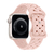 Pulseira Silicone Trançada Rosa Compatível com Apple Watch