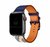 Pulseira Couro Single Tour Azul Estampado Compatível com Apple Watch - Baú do Viking