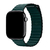 Pulseira Couro Loop Magnética Verde Floresta Compatível com Apple Watch