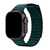 Pulseira Couro Loop Magnética Verde Floresta Compatível com Apple Watch - Baú do Viking