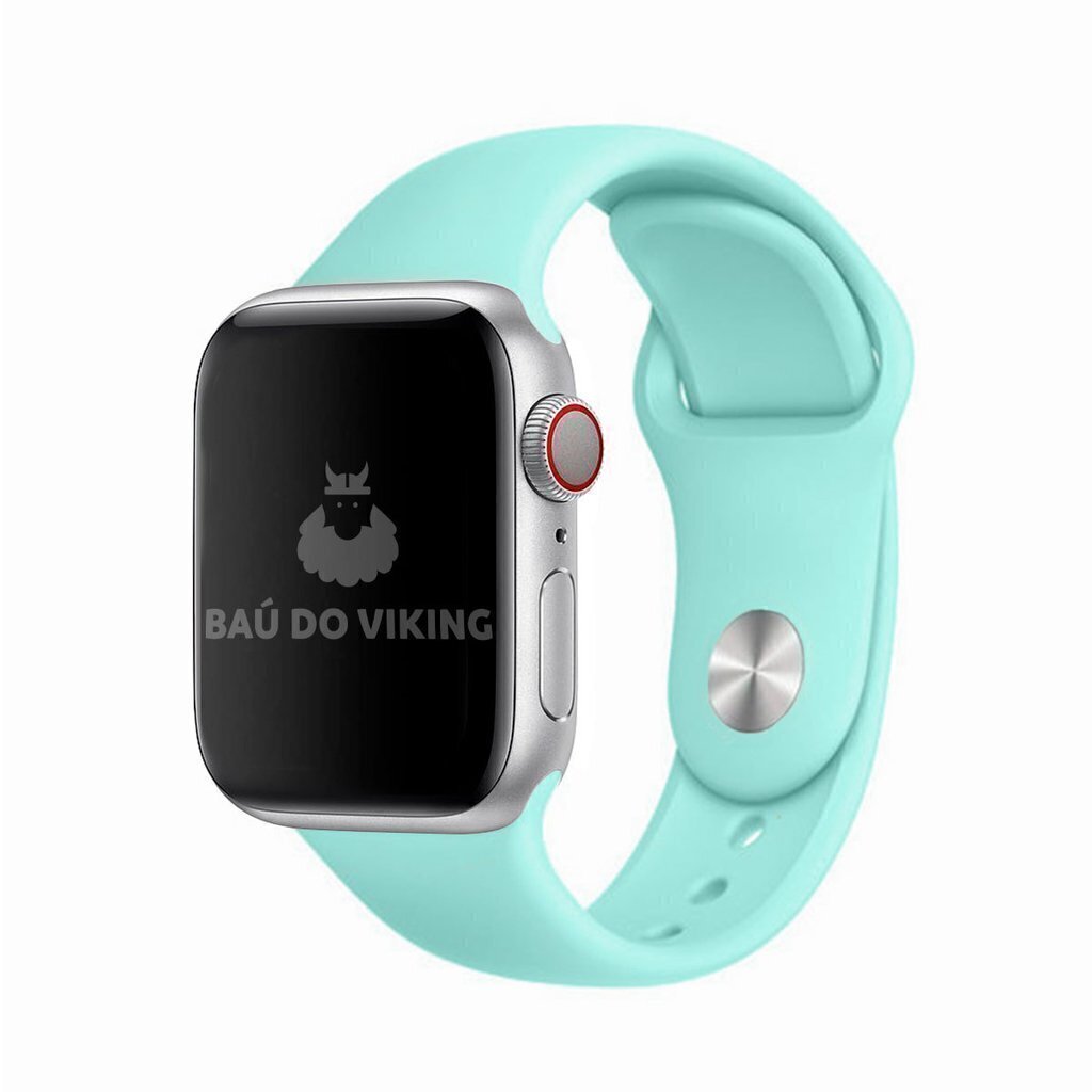 Pulseira Sport Silicone Verde Agua para Apple Watch