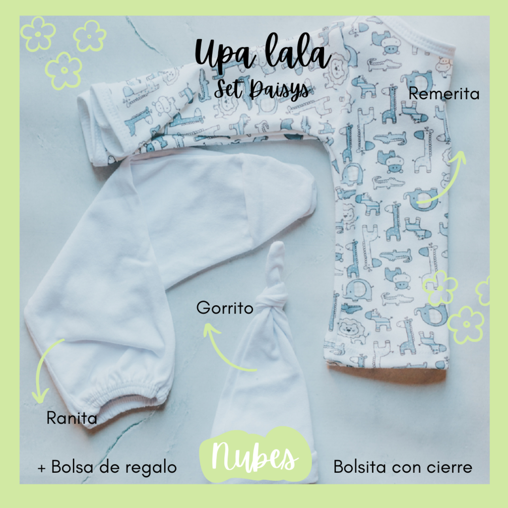 SET ROPA RN UPA LA LA DAISYS Panalera Nubes