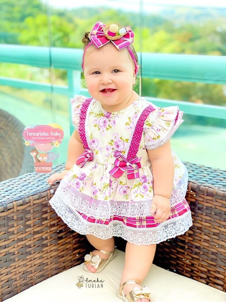 Vestido Festa Junina Infantil - Ternurinha Baby