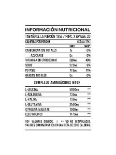 MTOR BCAA 270GRS - STAR NUTRITION - NUEVA FORMULA MEJORADA! en internet