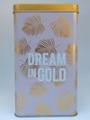 Lata yerbera rectangular - dream in gold