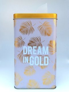 Lata yerbera rectangular - dream in gold en internet