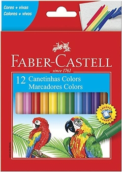 CANETINHA 12 CORES - FABER CASTELL