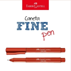 CANETA FINE PEN COLORS - VERMELHO FABER-CASTELL - comprar online