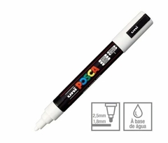 CANETA POSCA - PC-5M - UNIBALL - COR: BRANCO - comprar online