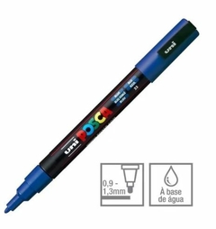 CANETA POSCA - PC- 3M - UNIBALL - COR: AZUL ESCURO