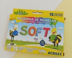 MASSA DE MODELAR SOFT - 12 CORES - ACRILEX