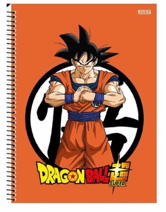 CADERNO ESPIRAL 1 M DRAGON BALL - S/D - CAPAS SORTIDAS