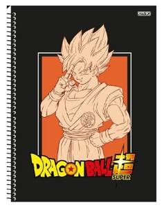 Caderno Cartografia Desenho Espiral São Domingos Dragon Ball Z Com 60 Folhas