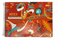 CADERNO DE MUSICA ESPIRAL 1/4 TRANSVERSAL FORONI 80 FLS - comprar online