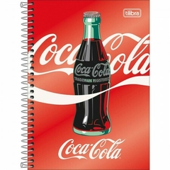 CADERNO ESPIRAL CAPA DURA 1/4 COCA-COLA 80 FOLHAS - comprar online