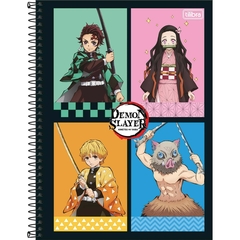 CADERNO ESPIRAL CAPA DURA UNIVERSITÁRIO 1 MATÉRIA DEMON SLAYER 80 FOLHAS - SORTIDO na internet