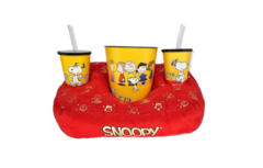 KIT ALMOFADA PIPOCA FIBRA SUEDE SNOOPY - ZONA CRIATIVA