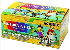 PINTURA A DEDO 6 CORES - ACRILEX