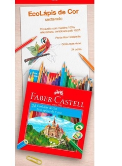 LAPIS DE COR 24 CORES - FABER CASTELL - comprar online