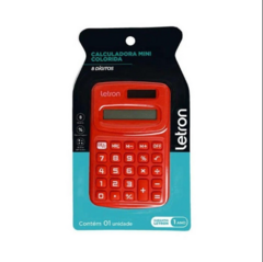 CALCULADORA 8 DIGITOS VERMELHA - LETRON - comprar online