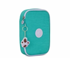 ESTOJO KIPLING 100 PENS VERDE SURFER BLUE C - MAGIC PLACE PAPELARIA