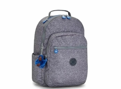 MOCHILA KIPLING SEOUL CINZA ALMOST JERSEY C - MAGIC PLACE PAPELARIA