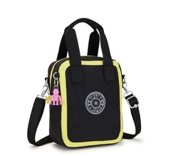 LANCHEIRA KIPLING LILANNA ESTAMPADO TRUE BLACK LIME - MAGIC PLACE PAPELARIA