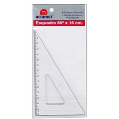 ESQUADRO- 60°- 16 CM- ACRIMET