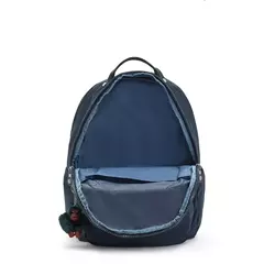 MOCHILA KIPLING SEOUL LAP TRUE BLUE TONAL - comprar online