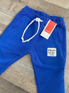 Pantalón Largo Algodón Rústico Azul