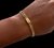 pulseira grumet soldada fecho gaveta(6mm)(21cm) - Banhado a ouro 18k - comprar online