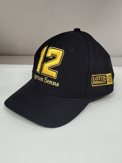 Imagen de Gorra Ayrton Senna 12 Team Lotus Renault F1 Jps Gabardine