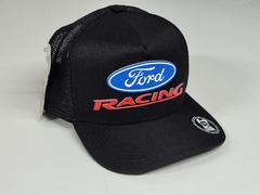 Gorra Ford Racing Visera Gabardina Bordada Black - TC GARAGE