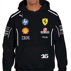 Buzo Scuderia Ferrari 2025 Charles Leclerc 16 F1 Black en internet