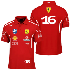 Chomba Scuderia Ferrari Charles Leclerc 16 2025 F1 Red - comprar online