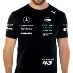 Remera Franco Colapinto 43 Black Edition Williams 2024 F1