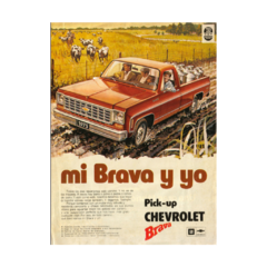 Poster Publicidad Chevrolet Brava Pick Up